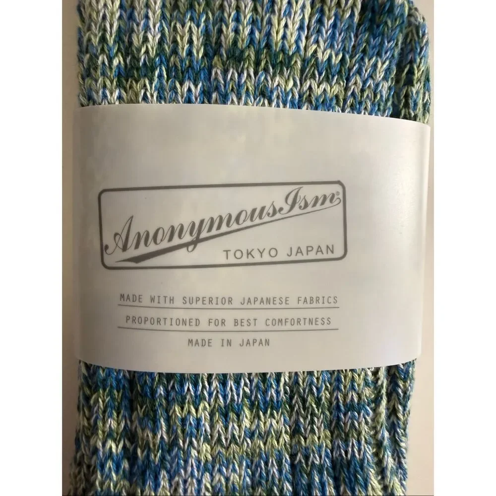 Anonymous ISM Socks Crew Made in Japan Cashmere Blend One Size Fits Most